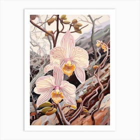 Monkey Orchid 2 Flower Painting Art Print