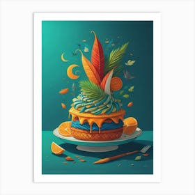 Cake Illustration Art Print