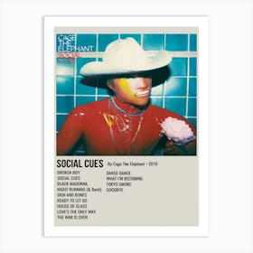 Social Cues By Cage The Elephant 2019 Poster Art Print