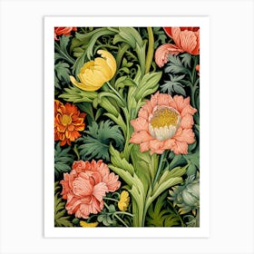 William Morris Floral Wallpaper 4 Art Print