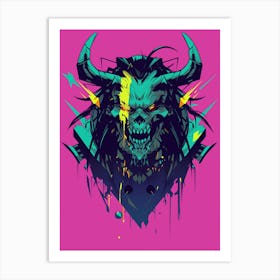 Demon Head 2 Art Print