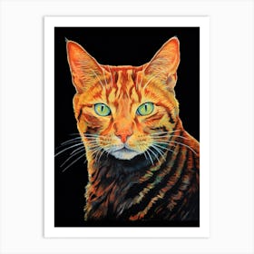 Orange Tabby Cat 7 Art Print