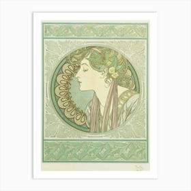 'The Lady In Green' Art Print