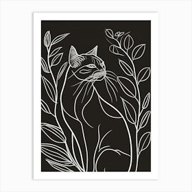 Ragapur Cat Minimalist Illustration 4 Art Print