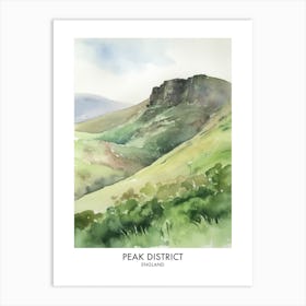 Peak District 4 Watercolour Travel Poster Art Print