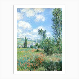 Claude Monet Poppy Field Art Print