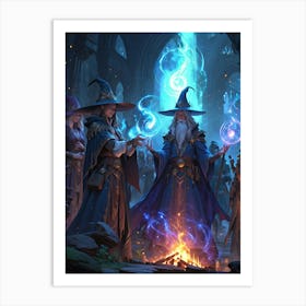 Wizards In The Forest Art Print