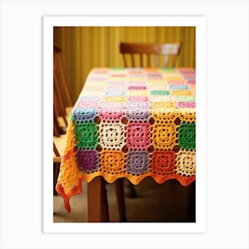Nans Crochet Table Photograph Art Print
