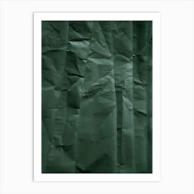 Emerald Green Abstract Paper Forest Art Print