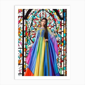 Rainbow Dress Art Print