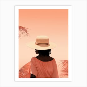 Woman In A Hat 19 Art Print