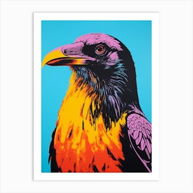 Andy Warhol Style Bird Raven 4 Art Print