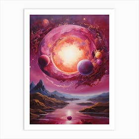 Planets In Space Art Print