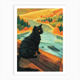 Black Cat 68 Art Print