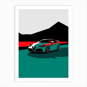 Alfa Romeo Giulia GTA M- royal green Art Print