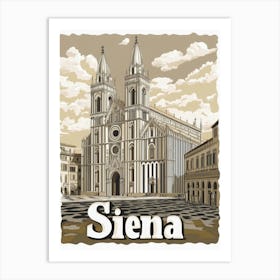 Aihrgdesign A Classic 1960s Travel Poster For Siena Showcasin 1b8aa8b6 0a76 4095 B743 A7eb42e34282 3 Art Print