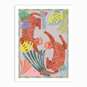 Tiger Carpet Art Print