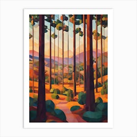 Abstract Of A Forest Art Print