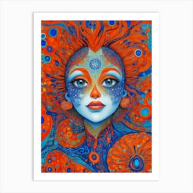 Psychedelic Woman 1 Art Print