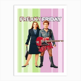 Freaky Friday Movie Lindsay Lohan Jamie Lee Curtis Comedy Art Print