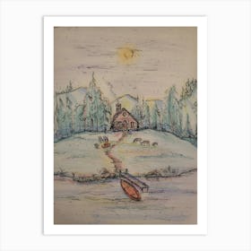 Cabin In The Woods 2 Art Print