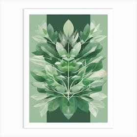 sage green art print Art Print