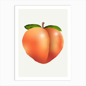 Peachy Art Print