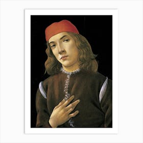 Sandro Botticelli Young Man Art Print