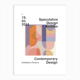 Speculative Design Archive Abstract Poster 05 Art Print