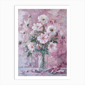 A World Of Flowers Cosmos 2 Painting Art Print