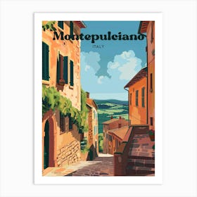 Montepulciano Italy Renaissance Art Illustration Art Print