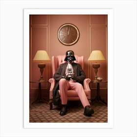 Darth Vader In Wes Anderson Style 35 Art Print