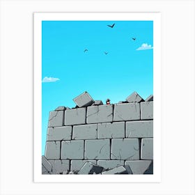 Brick Wall 1 Art Print