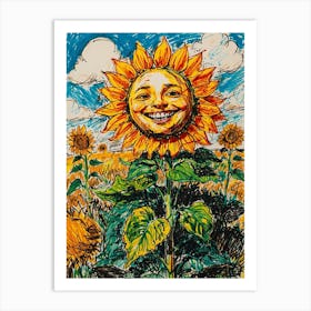 'Sunflower' 1 Art Print