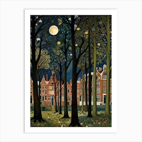 William Morris Night In The Woods 16 Art Print