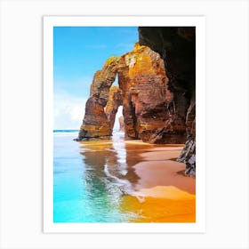 Cliffs Of Lisbon Art Print