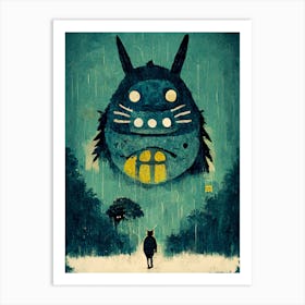 Totoro Basquiat Style 3 Art Print