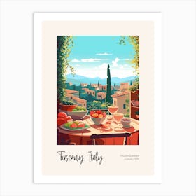 Tuscany, Italy Summer Food 1 Italian Summer Collection Art Print