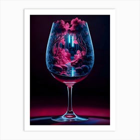 Wine Glass Art Print