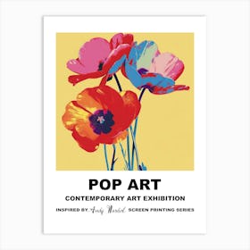 Flowers Pop Art 4 Art Print