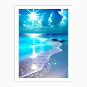 Beach Wallpaper Art Print