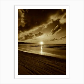 Sunset At The Beach 594 Art Print