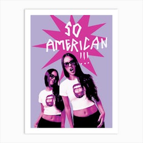 So American Olivia Rodrigo Art Print