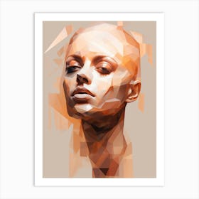 Abstract Geometric Lady 10 Art Print