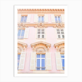 Pastel French Shutters Art Print