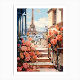 Floral Paris 1 Art Print