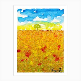 Field Of Poppies Art Print