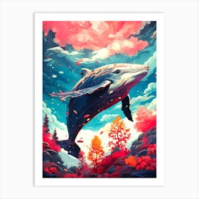 Whale In The Sky 1 Art Print