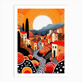 Sanremo, Italy, Illustration In The Style Of Pop Art 4 Art Print