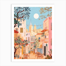 Beirut Lebanon 4 Illustration Art Print